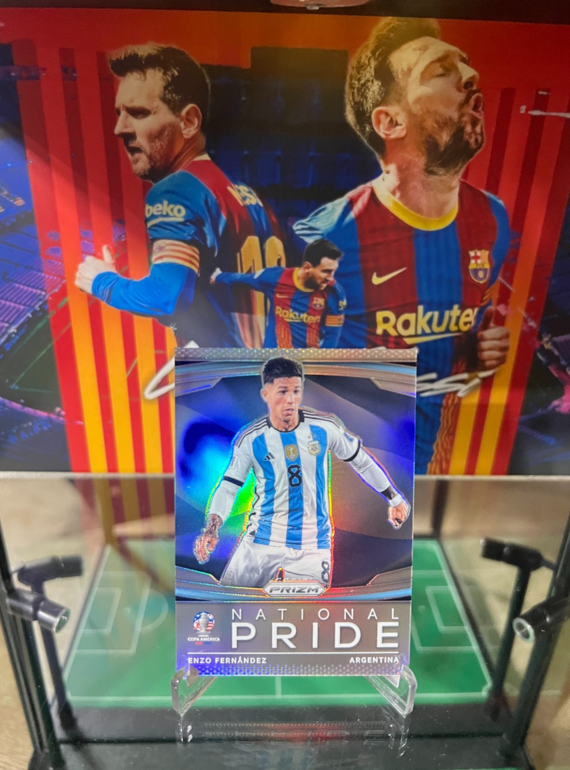 2024 Prizm Conmebol Copa America Enzo Fernandez #2 National Pride Case Hit SSP
