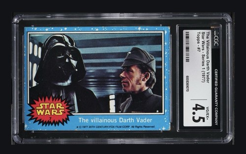 1977 Topps Star Wars #7 The villainous Darth Vader — CGC 4.5