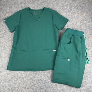 FIGS Casma Scrub Top Kade Cargo Scrub Pant Green Womens Small S *