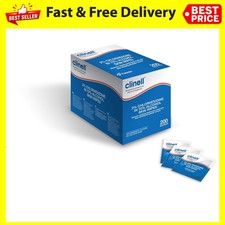 Clinell Alcohol Skin Wipes - Pack of 200 Wipes - 2% Chlorhexidine, 70% Alcohol W