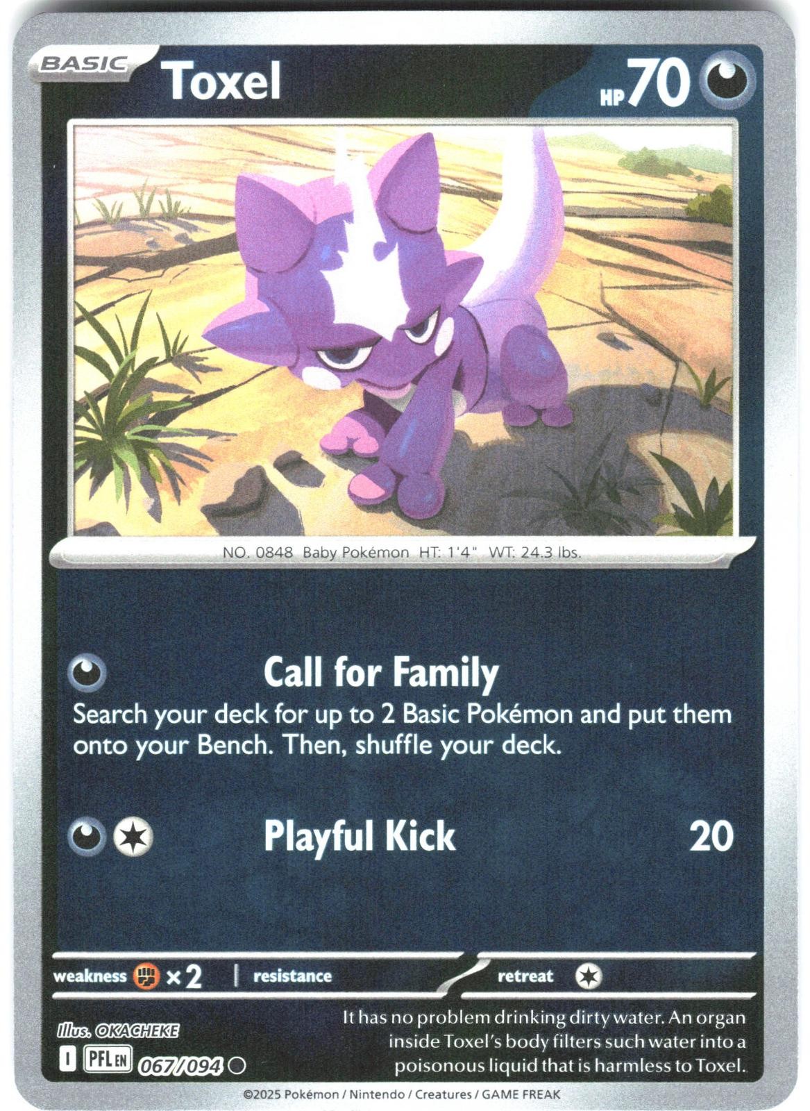 TOXEL 067/094 REVERSE HOLO PHANTASMAL FLAMES NM / A96-37