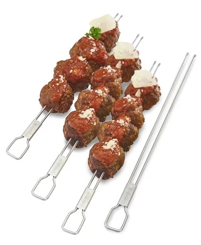 Paquete de 4 brochetas de doble punta Broil King 64049 Foto 3 de 4