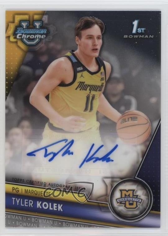 2023-24 Bowman U Chrome Chrome Prospect Auto Tyler Kolek #BCPA-TK Auto j8o