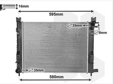 VAN WEZEL 15002007 Wasserkühler für DACIA Dokker, Duster, Lodgy, RENAULT Clio IV