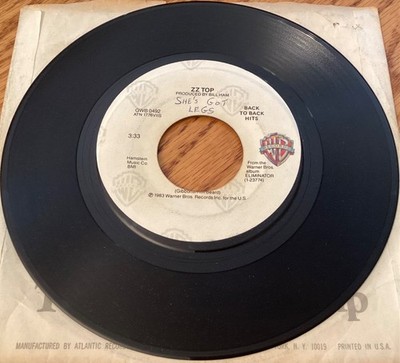 ZZ Top  Legs / Sharp Dressed Man'' 7'' 45 rpm record, GWB0492