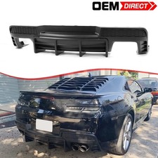 For 14-15 Chevy Camaro Ikon Style Matte Black Rear Bumper Diffuser Spoiler Lip For 14-15 Chevy Camaro Ikon Style Matte Black Rear Bumper Diffuser Spoiler Lip