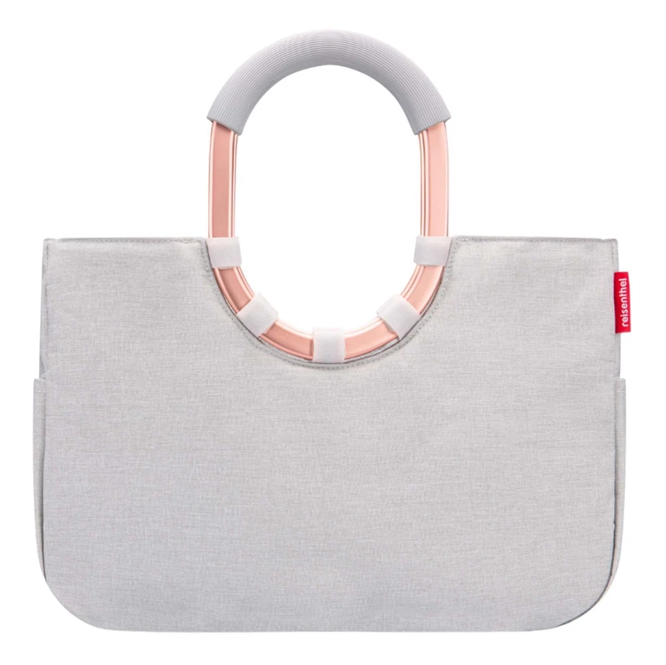 reisenthel Loopshopper M Shopper Schultertasche Twist Sky Rose hellgrau Neu - Bild 2 von 4