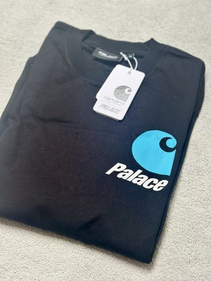 Palace x Carhartt WIP Logo Longsleeve Tee T-Shirt Black Size