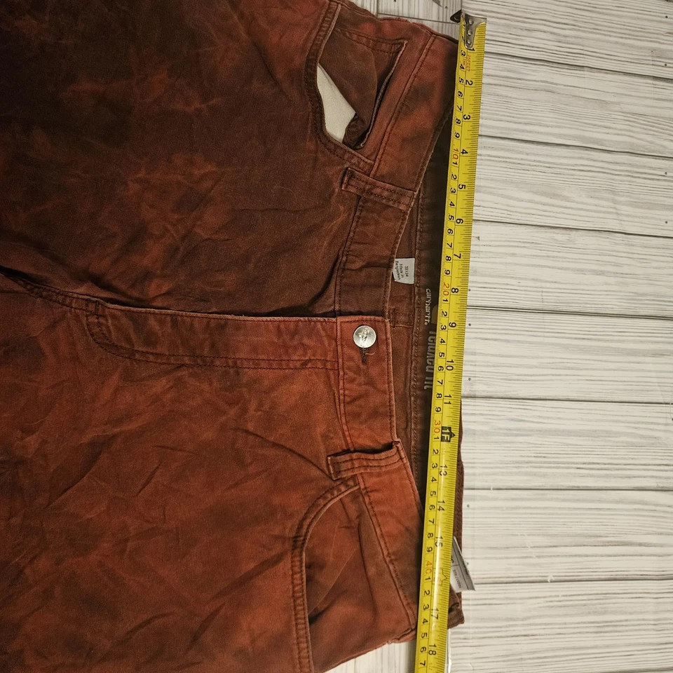 Carhartt Jeans Mens 38x34 Orange 102517 R25 Relaxed FIT Denim - Image 2 of 4