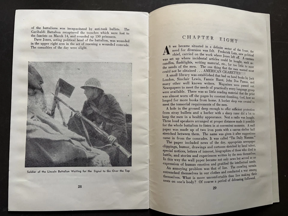 RARE !! The Story of the Abraham Lincoln Battalion ca. 1936-37 1st Ed. SC Illus Foto 4 de 4