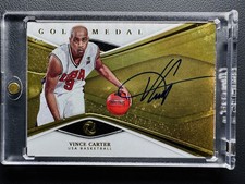 2019-20 Panini Opulence Vince Carter Gold Medal USA Dream Team GOLD Auto /25 SSP