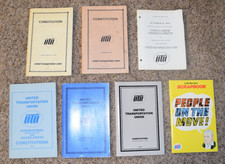 Vintage Lot of UTU Railroad Constitutions and People on the Move Scrapbook 79-83