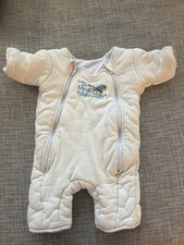 Baby Merlin's Magic Sleepsuit Small 3-6 Months 12-18 lbs Cream Swaddle Comfort