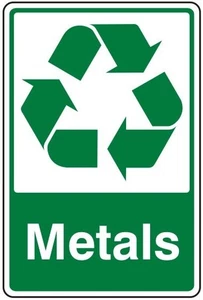 Metal Bin Self Adhesive Vinyl Sticker