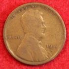 1912-S Lincoln Wheat Cent Penny Circulated Coin LW2652