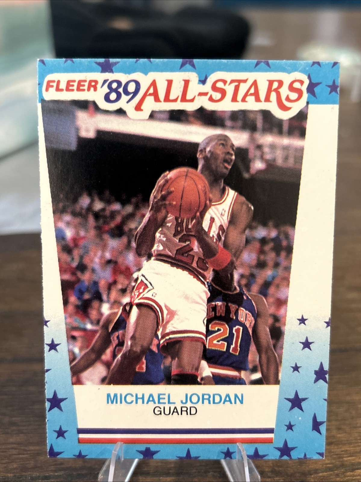 1989-90 Fleer - All-Stars Stickers Michael Jordan #3 EX Ungraded Condition HOF