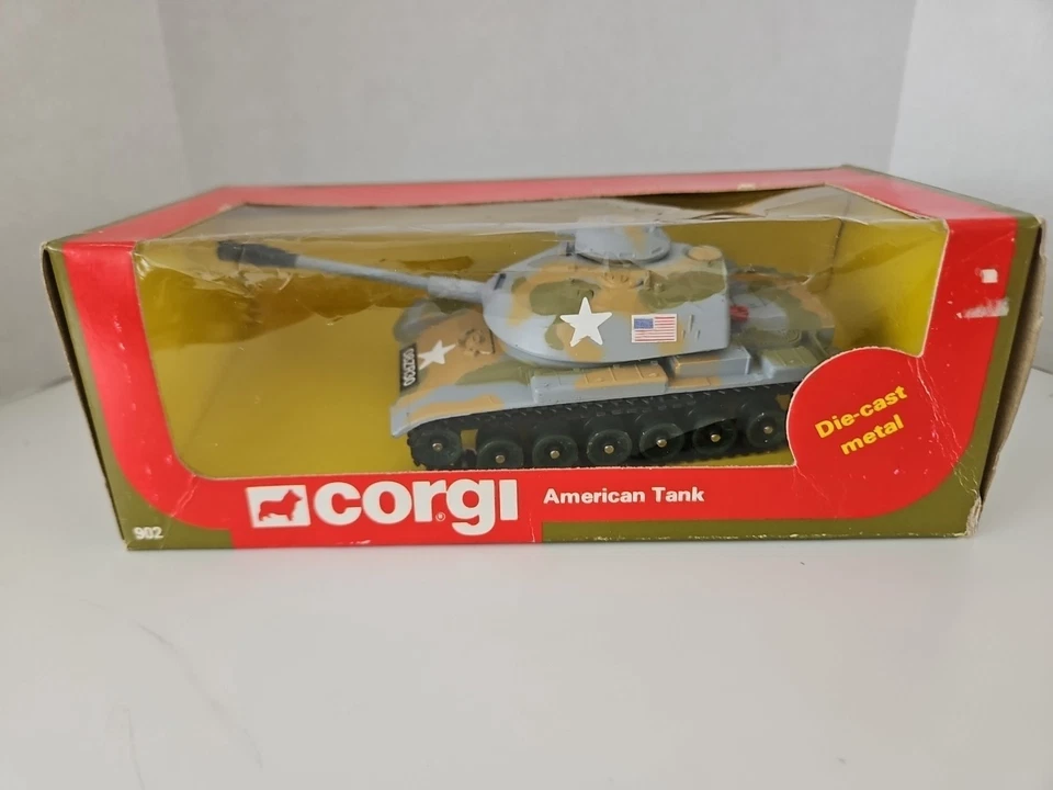 1962 Corgi American Tank #902 M60 A1 Medium Tank Diecast MetaL 08ZR30 WWII - Image 2 of 4
