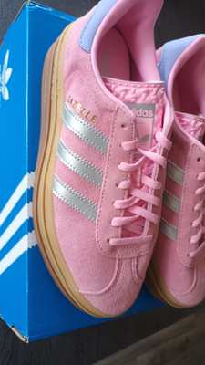 adidas Gazelle Bold damen Sneaker Low Top Rosa Gummisohle EU38 US5,5