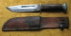 WW2 Pal RH-36 US Military Combat Fighting Knife Stacked Leather Handle & Sheath