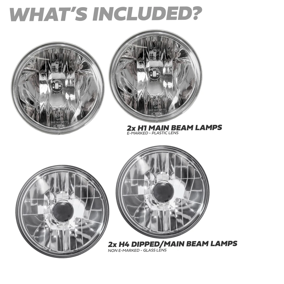 Kit de actualización de faros halógenos de 7" para Bentley Turbo R volante a la derecha - Imagen 4 de 4