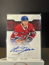 2023-24 SP Authentic Hockey Owen Beck Retro Future Watch Signed Auto /399