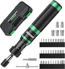 Torque Screwdriver,8-70 In.Lb(1/4" Drive) Inch Pound Torque Wrench with S2 Steel