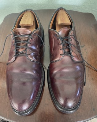 Allen Edmonds LEEDS 10.5 B Shell Cordovan Burgundy Vintage  display picture 3