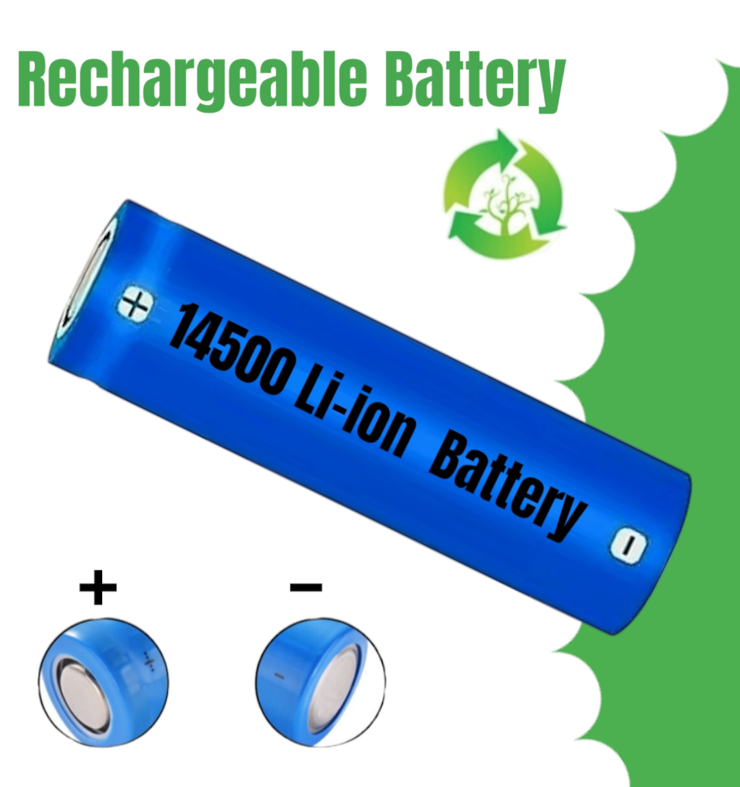 14500 3.7V 800mAh/600mAh Rechargeable Li-ion Batteries ICR 14500