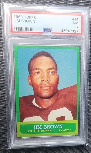 1963 Topps - Jim Brown #14 PSA Excllent Eye Appeal 
