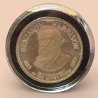 Benjamin Harrison Presidential Commemorative Sterling Silver Medal 32 Grams