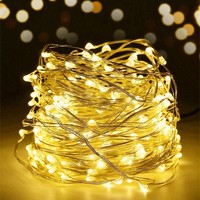 Solar Lichterkette Beleuchtung 100 Led Kupferdraht Party Garten AußEn Warmweiß