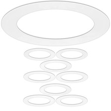 8 Pack Gloss White Goof Trim Ring For 6 Inch Recessed Can Lighting Down Light Ou