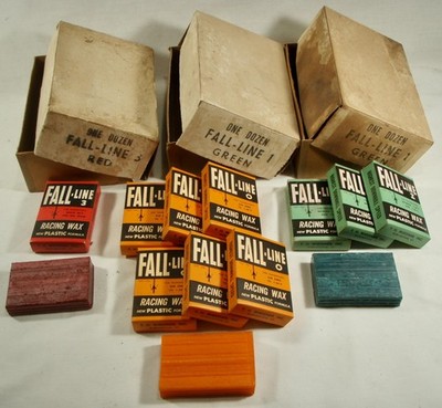 Vintage NOS Wiessner Inc Burlington Vermont Fall-Line Snow Ski Wax Skiing Skier