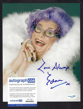 Dame Edna Everage signed 8x10 photo ACOA Authenticated "TV Personality" pose 2