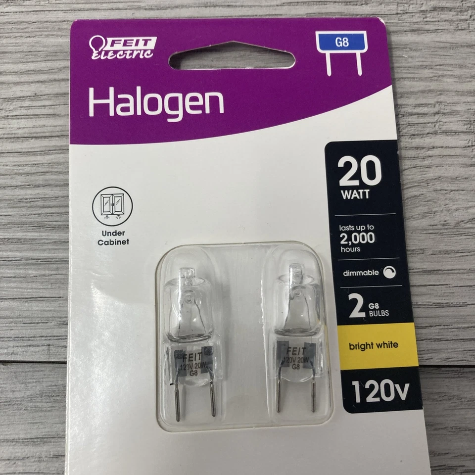 Feit Electric 20 Watt Bright White G8 Bi-Pin Base Dimmable 120V Light Bulb - x2 - Image 3 of 4