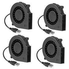 4Pcs 75mm USB Fan 75mm x 15mm Cooling Turbo Blower Fan 5V 7515 USB 4pcs 2.95in
