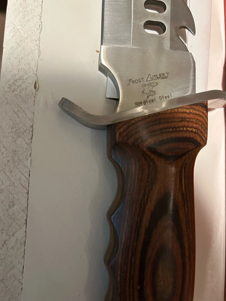 Frost Cutlery “The Enforcer” Surgical Steel Fixed Blade Knife 17-172BRPW Sheath - Image 4 of 4