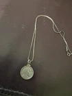 1935 Classic Antique finish Buffalo Nickel Pendant on a 925 Silver Chain 18"