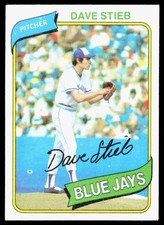 1980 Topps #77 Dave Stieb RC Rookie Card Toronto Blue Jays. rookie card picture