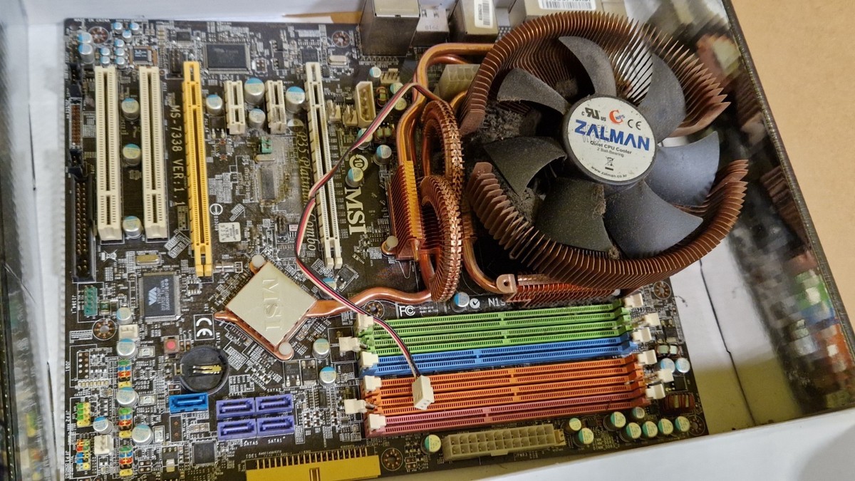 MSI P35 PLATINUM COMBO MS-7338 MAINBOARD WITH PROCESSOR AND COPPER 