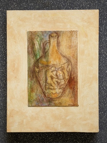 Original acrylic painting signed by Ann Carr M.A.C. 1927-2020 still life vessal - Picture 2 of 15