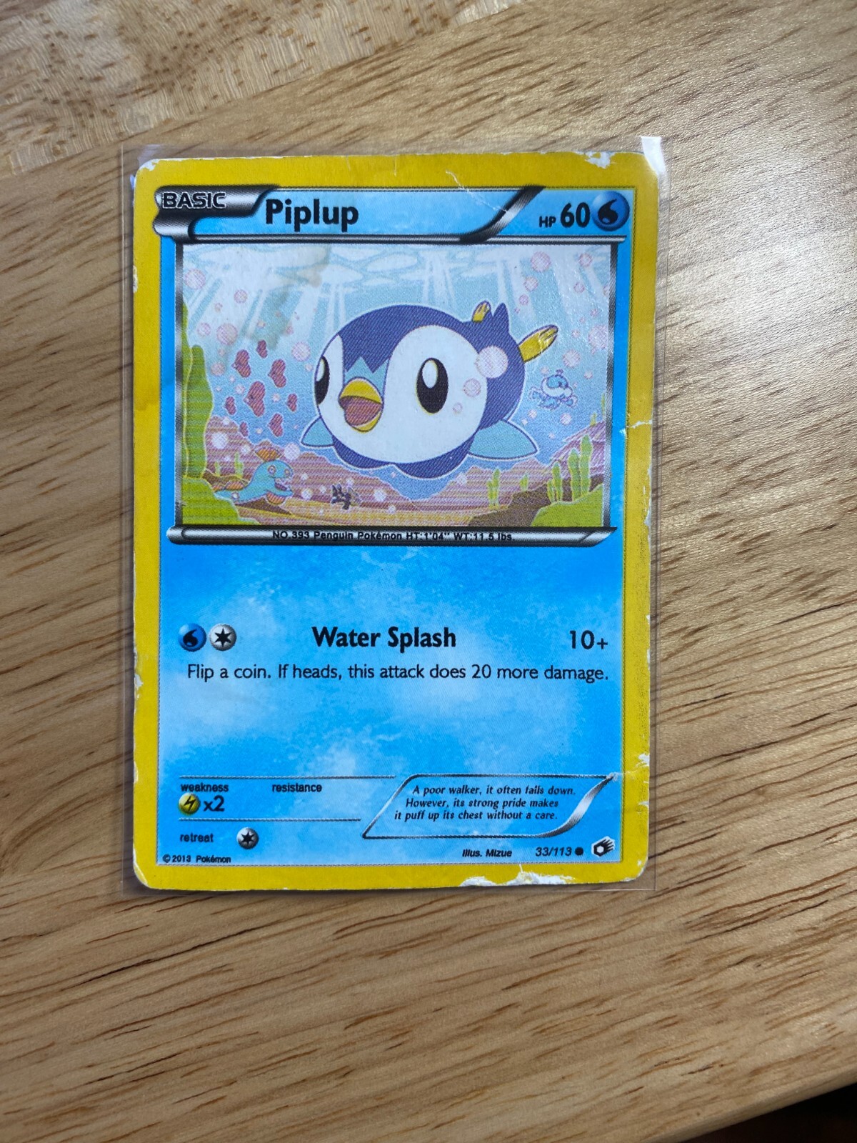 Piplup 33/113 Legendary Treasures Regular See Photos - Pokemon TCG 2013