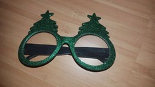 Glasses Christmas Xmas Tree Carnival Green