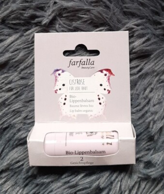 Farfalla ''Cistrose'' Bio-Lippenbalsam Intensivpflege  4,6g  Vegan Neu & OVP!