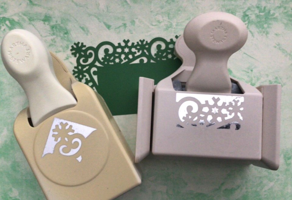 Sale Martha Stewart Santa Sleigh Snowflake Craft Scroll Border / Corner