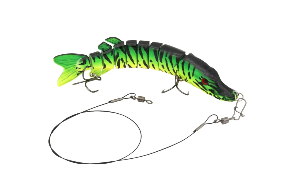 Hecht Wobbler Hardbait Kunstköder | 2er Set | 15cm 26g Firetiger + Imitat |Owner - Bild 3 von 4