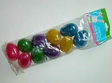NWT NEW Easter Egg Fillable Blue Yellow Pink Purple Green Set 12 Pearl