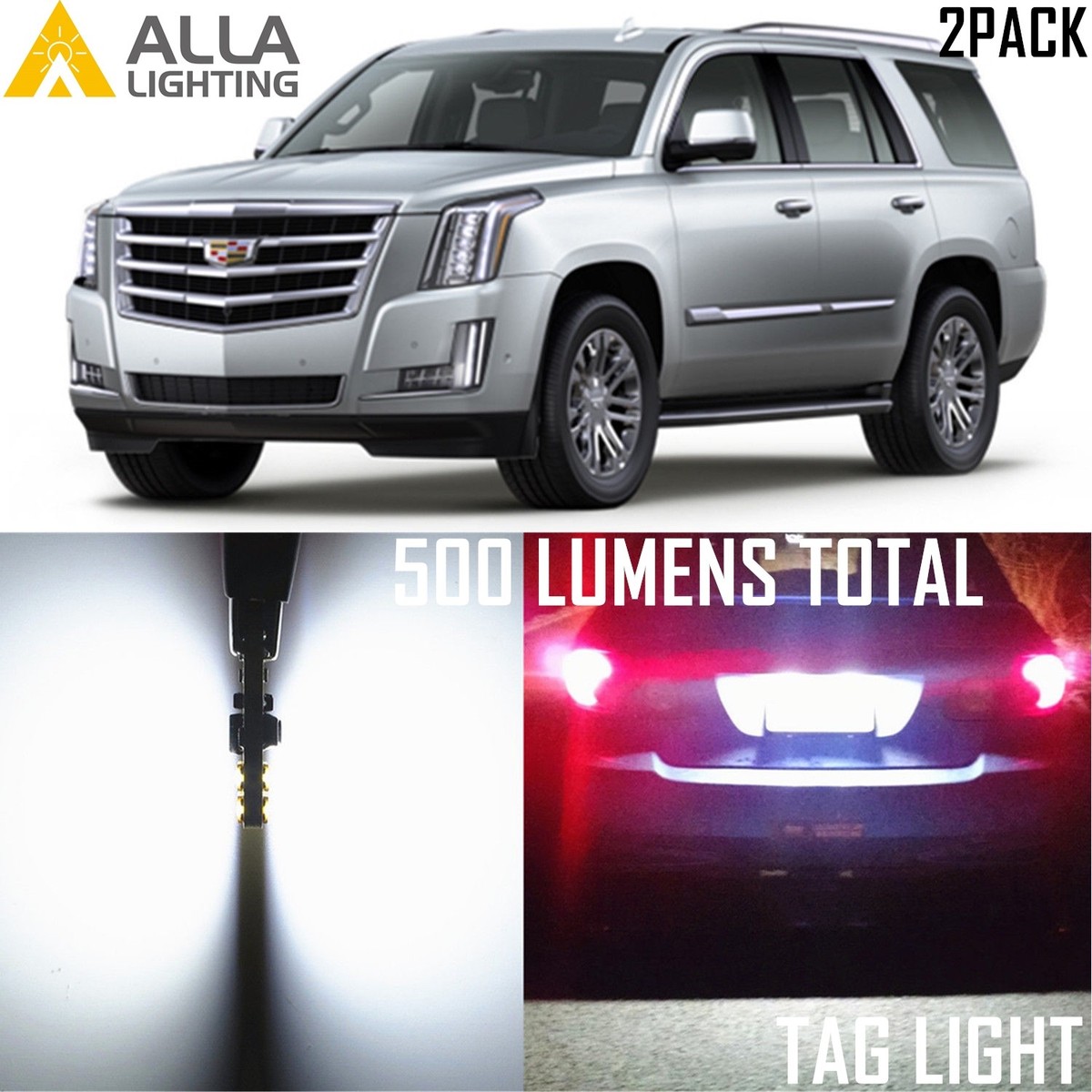 Alla Lighting 6000K License Plate Light White 2825L LED Bulbs Tag Lamp for Mazda Alla Lighting 6000K License Plate Light White 2825L LED Bulbs Tag Lamp for Mazda
