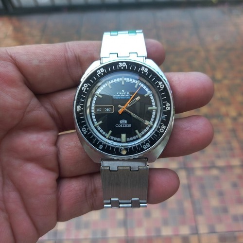 RARE Seiko 5 Rally Automatic 6106 - 8510 Diver Black Dial Vintage Men Watch JDM - Picture 2 of 9