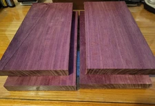 4 Pack Exotic Purpleheart 5 7/8" x 12" Wood Lumber Purple Heart Kiln Dried!